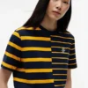 リラックスフィットのミックスストライプTシャツ リラックスフィットのミックスストライプTシャツ