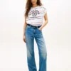 アーチロゴ ストライプ ドルマンスリーブ Tシャツ