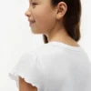 キッズ レタストリムスリーブTシャツ