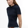 軽量リブニットTシャツ