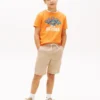 キッズ用 マルチカラー パフロゴ Tシャツ