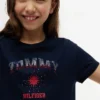 キッズ用 ラインストーン付きトミーロゴTシャツ