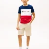 キッズ用マルチフラッグロゴ カラーブロックTシャツ