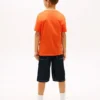 キッズ モノグラム バナー ストライプ Tシャツ