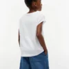 キッズ フリップ・シークイン・フローラル・ロゴ Tシャツ