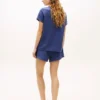 ヘンリーネックTシャツ＆ショーツのパジャマセット