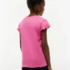 キッズ レタストリムスリーブTシャツ