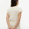 キッズ ストライプ レタストリムスリーブ Tシャツ