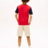 キッズ用モノタイプロゴ カラーブロックTシャツ