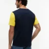 カラーブロック フラッグストライプ ロゴ Tシャツ
