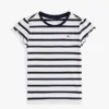 キッズ ストライプ ラッフルスリーブ Tシャツ