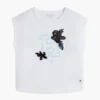 キッズ フリップ・シークイン・フローラル・ロゴ Tシャツ
