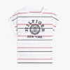 アーチロゴ ストライプ ドルマンスリーブ Tシャツ