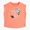 キッズ フリップ・シークイン・フローラル・ロゴ Tシャツ