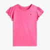 キッズ レタストリムスリーブTシャツ
