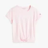 キッズ ヒルフィガー ロゴ タイフロント Tシャツ