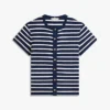 スリムフィット ボタンアップTシャツ