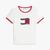 キッズ ウェービーフラッグロゴ リンガーTシャツ