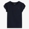 キッズ レタストリムスリーブTシャツ