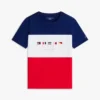 キッズ用マルチフラッグロゴ カラーブロックTシャツ