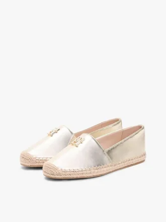 TH Monogram メタリックレザー エスパドリーユ