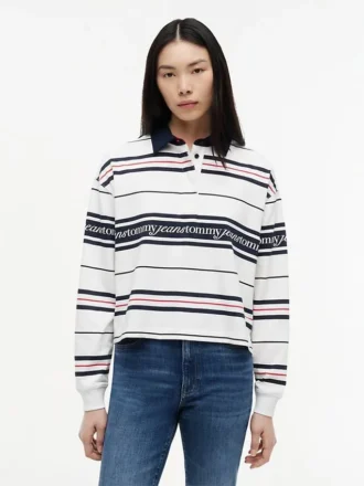 Tommy Jeans リラックス ラグビー スウェットシャツ