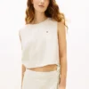 Tommy Jeans サイドタイ リネンブレンドトップス Tommy Jeans サイドタイ リネンブレンドトップス