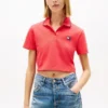 Tommy Jeans クロップド・ボクシーフィット ポロシャツ