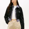 Tommy Jeans クロップドデニムジップジャケット