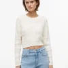 Tommy Jeans テクスチャード・レースアップ・セーター