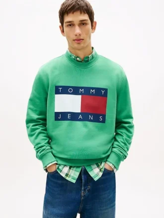 Tommy Jeans ビッグ・フラッグ・ロゴ スウェットシャツ