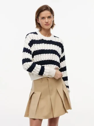 Tommy Jeans ストライプ ケーブルニット セーター