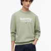 Tommy Jeans ロゴ スエード調スウェットシャツ Tommy Jeans ロゴ スエード調スウェットシャツ