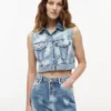 Tommy Jeans クロップドデニムベスト