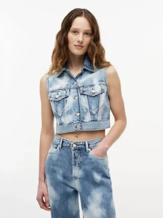 Tommy Jeans クロップドデニムベスト