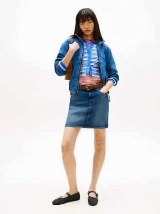 Tommy Jeans ハイライズ デニム ミニスカート