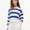 Tommy Jeans ストライプ ケーブルニット セーター