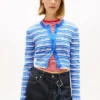 Tommy Jeans スリムフィット ストライプ カーディガン