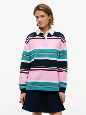 Tommy Jeans リラックスフィット ラグビースウェットシャツ