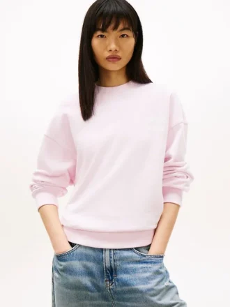 Tommy Jeans パフプリント ボックス型スウェットシャツ