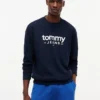 Tommy Jeans ロゴ スエード調スウェットシャツ Tommy Jeans ロゴ スエード調スウェットシャツ