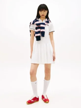 Tommy Jeans プリーツポロミニドレス