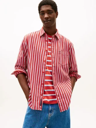 Tommy Jeans リラックスド・ストライプ・シャツ