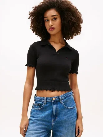 Tommy Jeans レタストリム セーターポロ