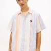 Tommy Jeans リラックス ストライプ ドビーシャツ