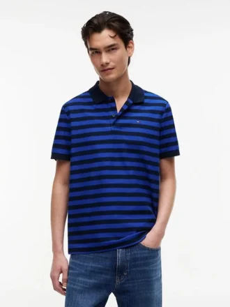 Tommy Jeans レギュラーフィット ストライプ ポロシャツ