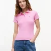 Tommy Jeans スリムフィット リブニット ポロシャツ