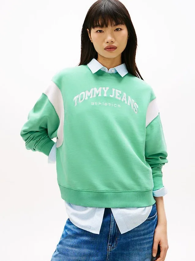 Tommy Jeans アスレチックス ボックスィ スウェットシャツ Tommy Jeans アスレチックス ボックスィ スウェットシャツ