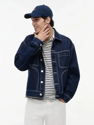 Tommy Jeans ダークウォッシュ デニム ランチジャケット