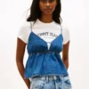 Tommy Jeans シャンブレー タンクトップ Tommy Jeans シャンブレー タンクトップ